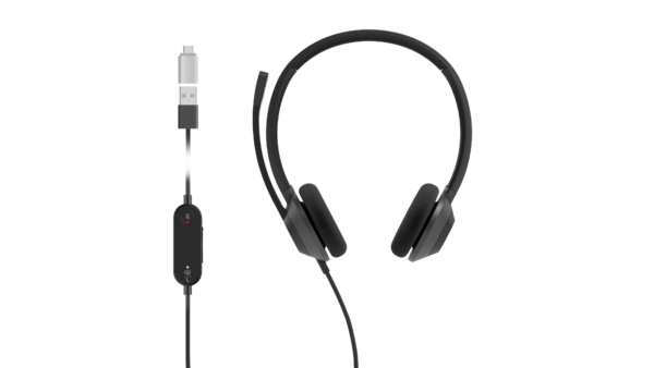 Casque Cisco 322 de la gamme Cisco 320 binaural avec une sortie USB-C