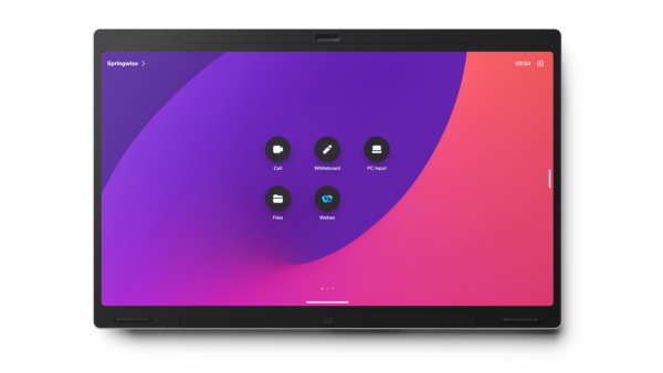 Ecran tactile Webex Board Pro 75 pouces en mode mural